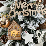 Sculptural Christmas Tree Table Lamp with LED Glow