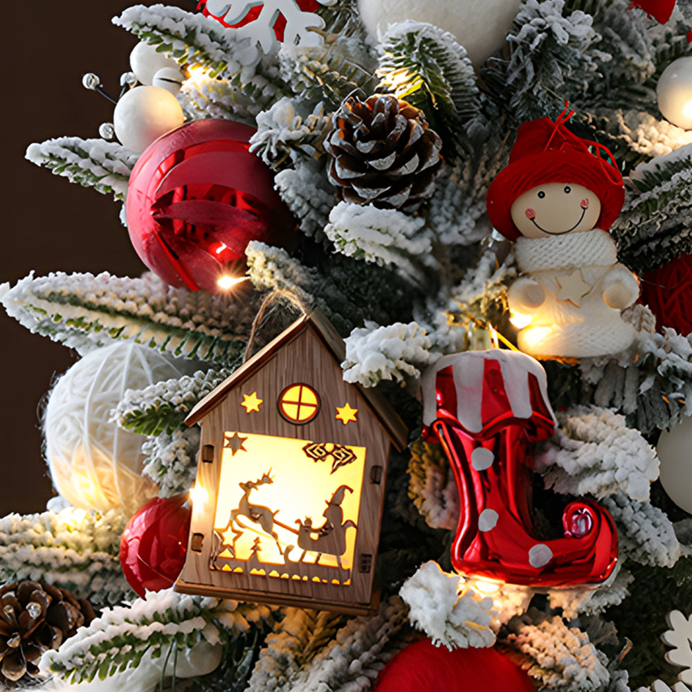 Sculptural Christmas Tree Table Lamp with LED Glow