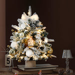 Sculptural Christmas Tree Table Lamp with LED Glow