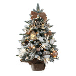 Sculptural Christmas Tree Table Lamp with LED Glow