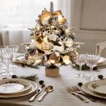 Sculptural Christmas Tree Table Lamp with LED Glow