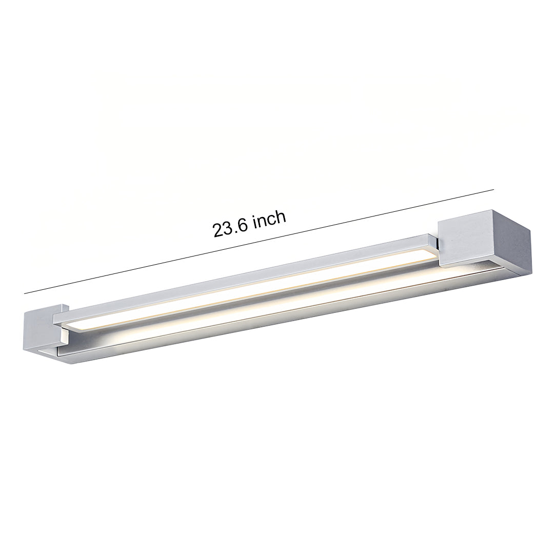Chrome LED Vanity Light Bar for Modern Bathroom Mirror