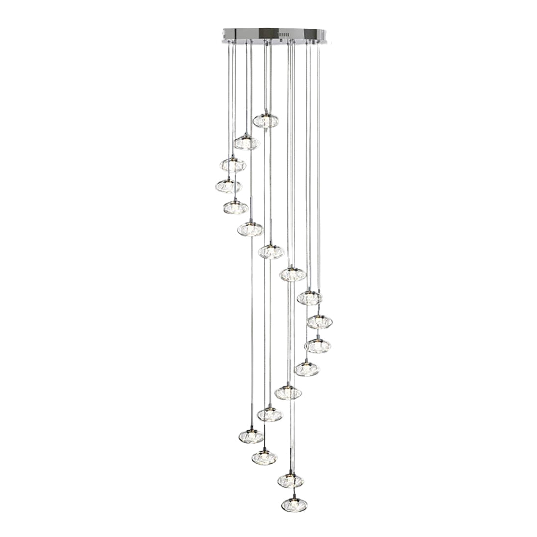 Italian Minimalist Ring Chandelier for High Ceilings