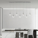 Aurelia LED Pendant Light – Italian Minimalist Seven-Light Chandelier