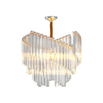 Aurelia Vintage Crystal Chandelier in Copper, Nickel, or Black – Modern Luxury Ceiling Light