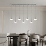 Aurelia LED Pendant Light – Italian Minimalist Seven-Light Chandelier