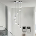 Italian Minimalist Ring Chandelier for High Ceilings