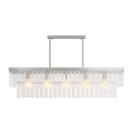 Modern Minimalist Full-Copper Chandelier with Clear Glass Shades