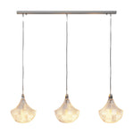 Shell Chandelier Modern Luxury Ceiling Light in Copper, Nickel, or Black