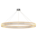 Aurelia Crystal Round Chandelier — American Minimalist LED Pendant for Modern Interiors