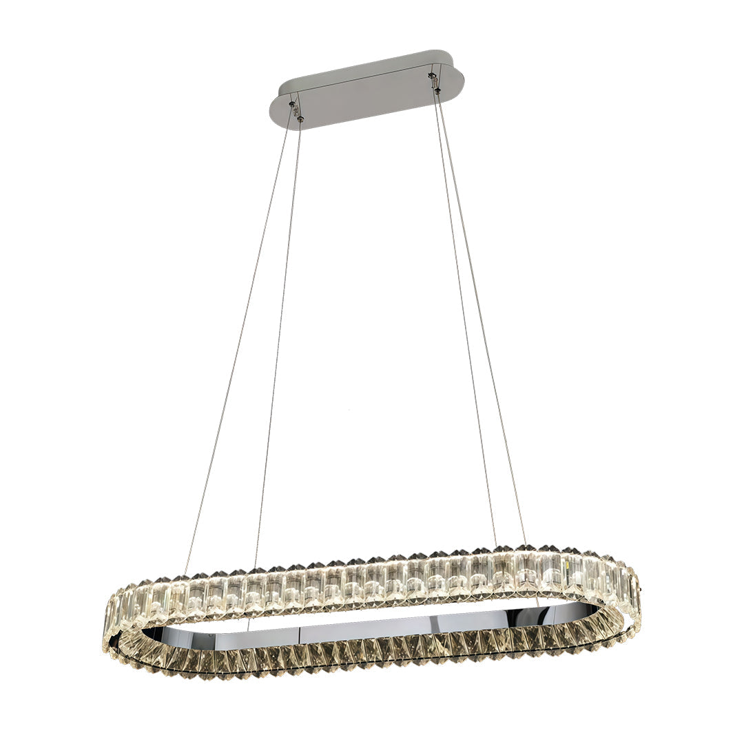 Lumina Ring Chandelier — Modern Crystal LED Ceiling Light