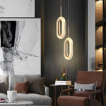 Aurelia Water Drop LED Pendant Light — Modern Minimalist Chandelier in Gold