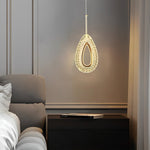 Aurelia Water Drop LED Pendant Light — Modern Minimalist Chandelier in Gold