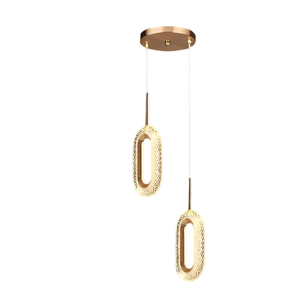Aurelia Water Drop LED Pendant Light — Modern Minimalist Chandelier in Gold