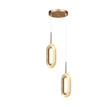 Aurelia Water Drop LED Pendant Light — Modern Minimalist Chandelier in Gold