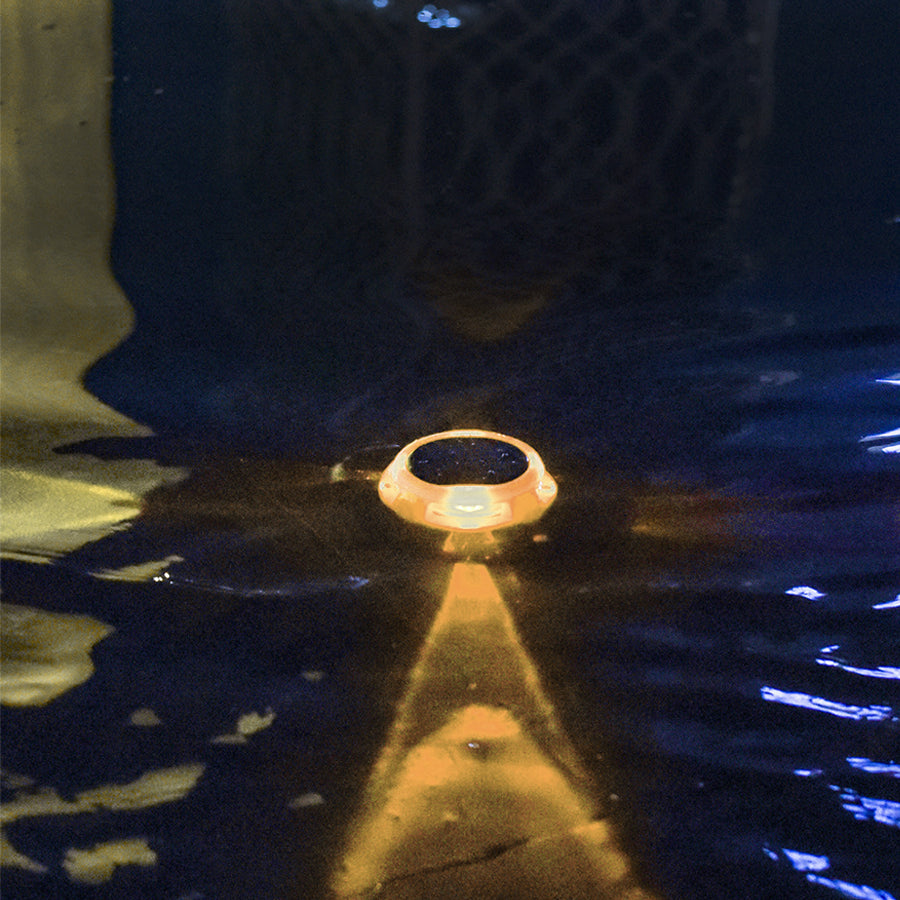Solar In-Ground Path Lights with Warm White Glow, IP68 Waterproof