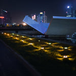 Solar In-Ground Path Lights with Warm White Glow, IP68 Waterproof