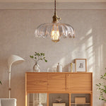 Chic Glass Flower Pendant Lamp