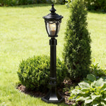 Aluminum Garden Path Bollard Light with Warm LED Glow