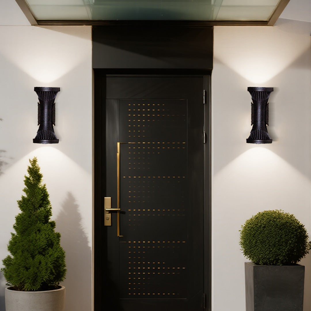 Minimalist Nordic Outdoor Wall Light in Die-Cast Aluminum
