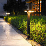 Modern Bollard Light Fixture Outdoor Waterproof LED Garden Path Lamp