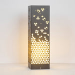 Snowflake Lace Outdoor Garden Light in Black Stainless Steel