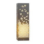 Snowflake Lace Outdoor Garden Light in Black Stainless Steel