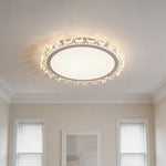 Lumière Rond LED Flush Mount Ceiling Light in White