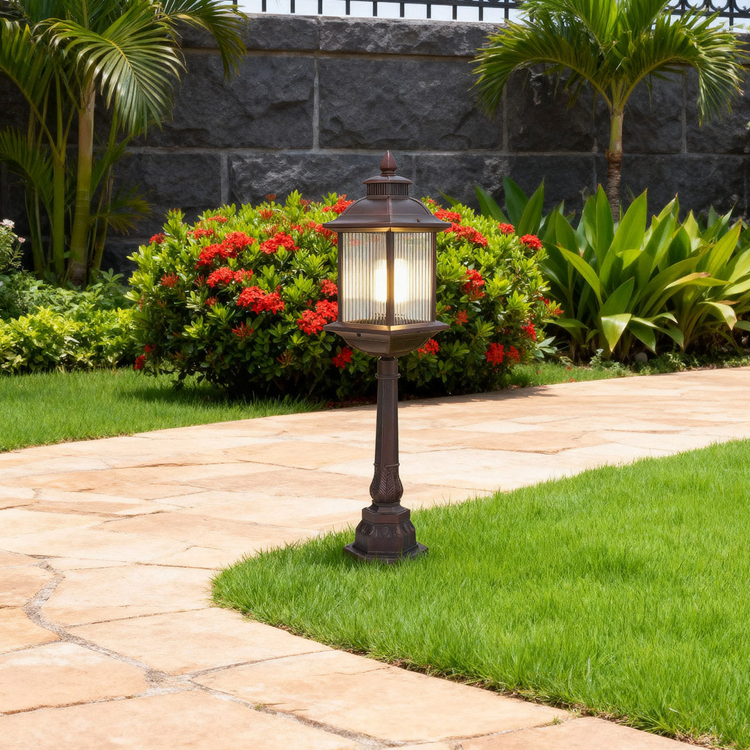 Modern LED Post Light with E26 Base for Outdoor Garden and Pathway