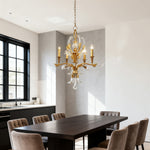 Aurelia Crystal Chandelier in Gold – French Luxury Ceiling Light