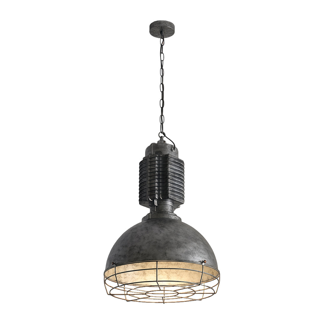 Industrial Heritage Pendant Light with Warm LED Glow