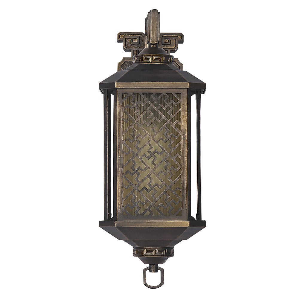Classical Hollow Pattern Outdoor Waterproof Wall Lamp For Villa Courtyard Corridor