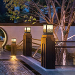 Modern Rectangular Stainless Steel Landscape Light for Courtyard and Pathway