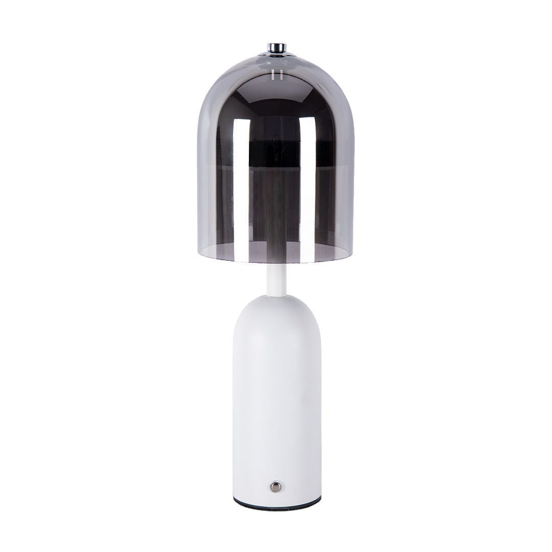 Italian Minimalist Glass Table Lamp with Dimmable LED