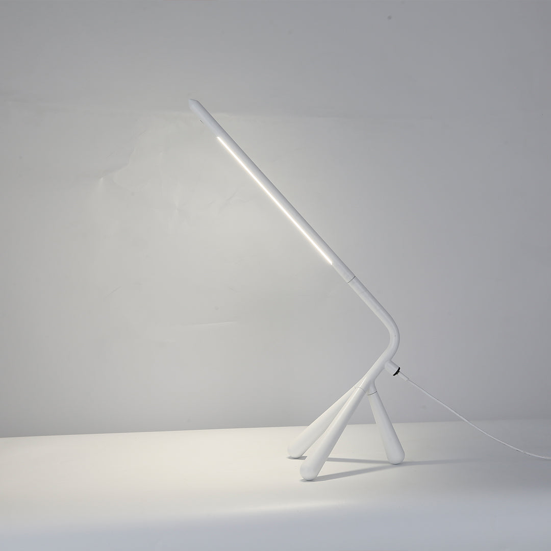 Tripod LED Table Lamp with 360° Rotating Head, Eye-Care Dimmable Light