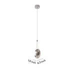Lumina Clear Crystal Pendant Light – Modern Minimalist LED Hanging Lamp