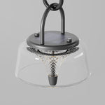 Lumina Clear Glass LED Pendant Light with Solar Power