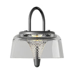 Lumina Clear Glass LED Pendant Light with Solar Power