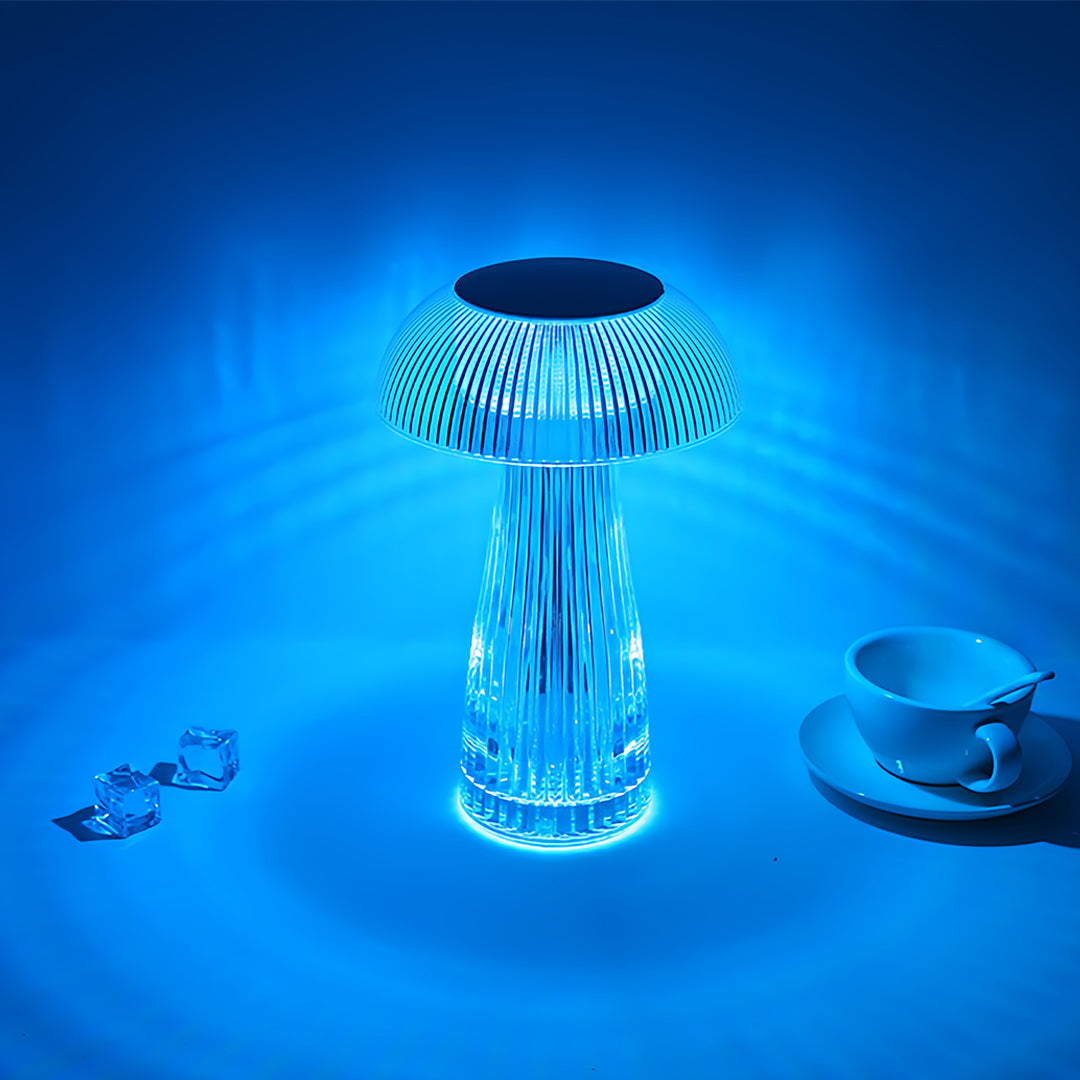 Lumina Clear Acrylic Portable Table Lamp with Touch Dimming