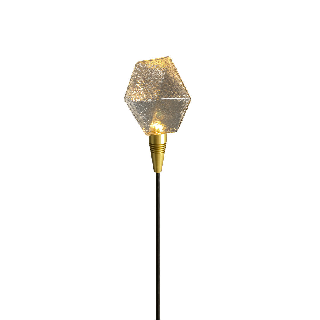 Lumière Diamond Path Light – Modern Landscape LED Bollard in Gold