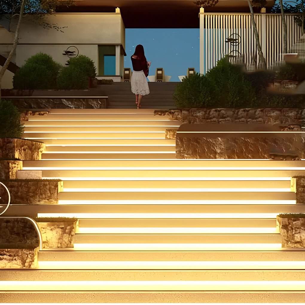 Modern Outdoor Step Lighting LED Flexible Waterproof Strip for Landscape and Deck