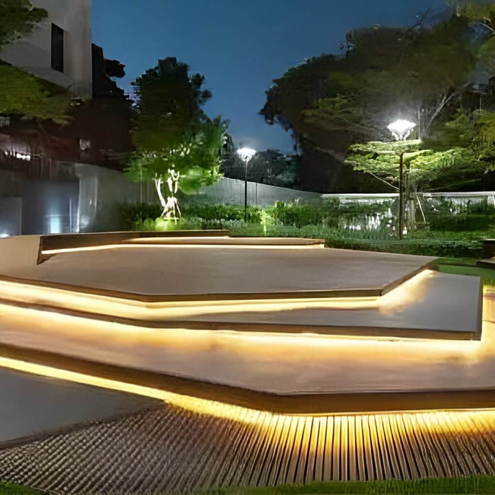 Modern Outdoor Step Lighting LED Flexible Waterproof Strip for Landscape and Deck