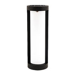 Cylindrical LED Pathway Bollard Lights in Black – Solar & Wired Options
