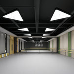 Aurelia Triangular LED Chandelier in Matte Black