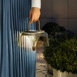 Lumina Clear Glass LED Pendant Light with Solar Power