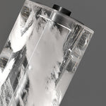 Modern Crystal Linear Pendant Light with Adjustable Cord