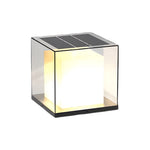 Luma Pillar Light — Waterproof Square Outdoor LED Gate Post Light in Matte Gray