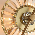 Crystal Wall Sconce with Gold Iron Frame – Modern Luxury Lighting