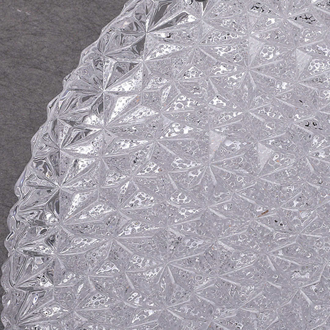 Lumière Crystal Flush Mount Ceiling Light in Chrome and Glass