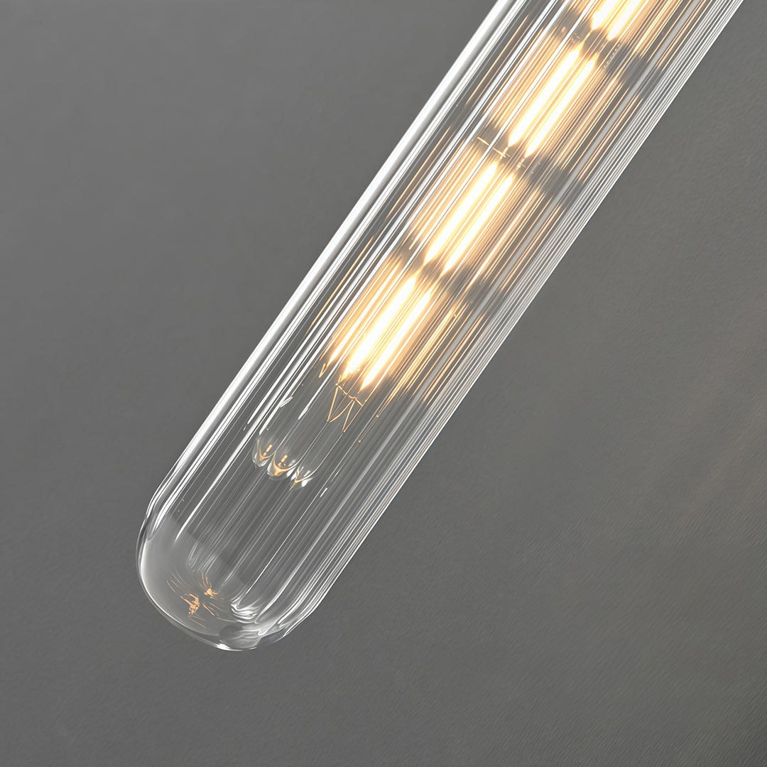 Modern Brass Wall Mount Pendant Light with Glass Shade